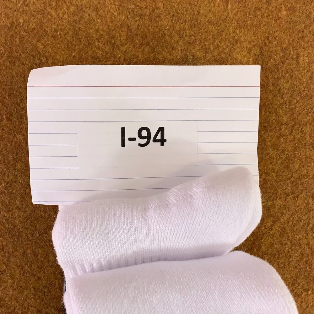 Burn Mens One Size White Black Logo Half Crew Socks 3 Pack NWT